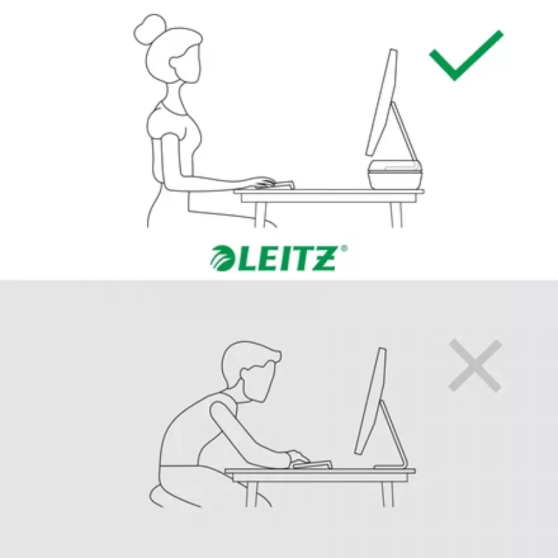 Leitz Ergo reguleeritav monitorialus, vabaltseisev, 68,6 cm (27 tolli), kõrguse reguleerimine, hall