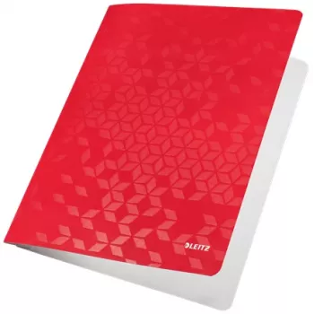 Leitz lame File Card/Board WOW A4, tavaline mapp, A4, kartong, punane, horisontaalne/vertikaalne, 60 lehte