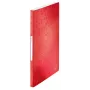 Leitz esitlusraamat WOW PP 40 taskuga, punane, polüpropüleen (PP), 40 taskut, A4, 231 mm, 16 mm