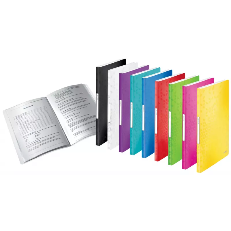 Leitz esitlusraamat WOW PP 40 taskuga, punane, polüpropüleen (PP), 40 taskut, A4, 231 mm, 16 mm