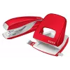 Leitz WOW 5008 metallist auguraua, 2-auguline / 30 lehte, 30 lehte, Punane, Valge, Metall, 8 cm, 5,5 mm, A6