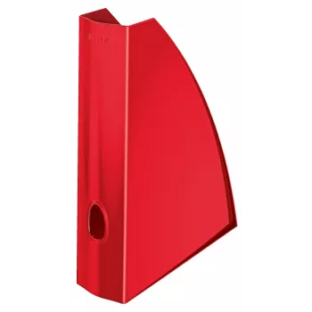 Leitz WOW ajakirjahoidik, punane, plastik, A4, 75 mm, 258 mm, 312 mm