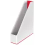 Leitz ajakirjahoidik WOW Dual Colour, punane, valge, plastik, A4, 73 mm, 318 mm, 272 mm