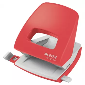 Leitz NeXXt Recycle auguraud, 30 lehte, punane, plast, 8 cm, 5,5 mm, A4, A5, A6, foolio, US-Quart, 8 x 8 x 8 cm