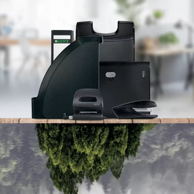 Leitz NeXXt Recycle auguraud, 30 lehte, sinine, plast, 8 cm, 5,5 mm, A6