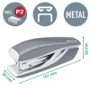 Leitz klammerdaja ja auguraua komplekt Mini WOW, 10 lehte, punane, P2, metall, 80 g/m², 3,5 cm
