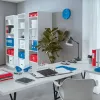 Leitz klammerdaja ja auguraua komplekt Mini WOW, 10 lehte, punane, P2, metall, 80 g/m², 3,5 cm