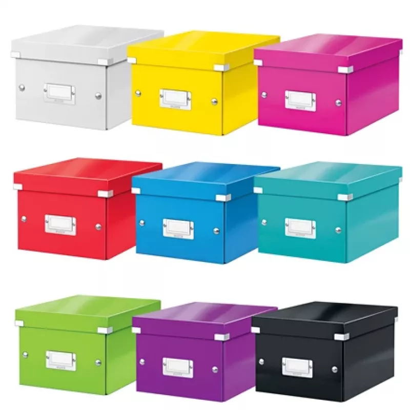 Leitz Click & Store WOW Väike Hoiukarp, Hoiukarp, Punane, Ristkülikukujuline, Kartong, Ühevärviline, Siseruumides