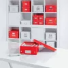 Leitz Box Click & Store WOW Cube Large hoiukast, hoiukast, punane, ristkülikukujuline, papp, ühevärviline, siseruumidesse