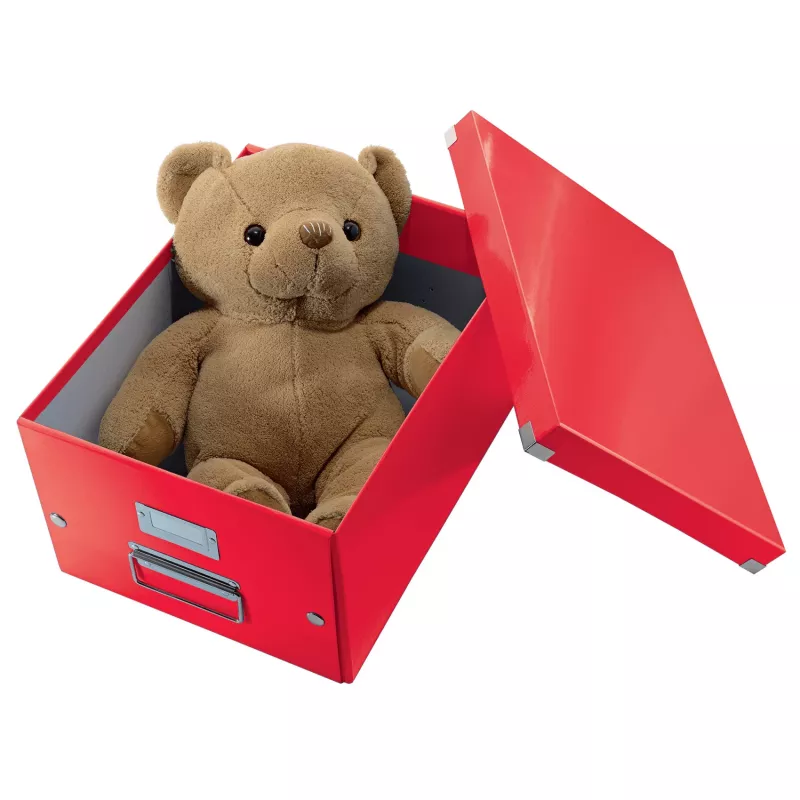 Leitz Box Click & Store WOW Cube Large hoiukast, hoiukast, punane, ristkülikukujuline, papp, ühevärviline, siseruumidesse
