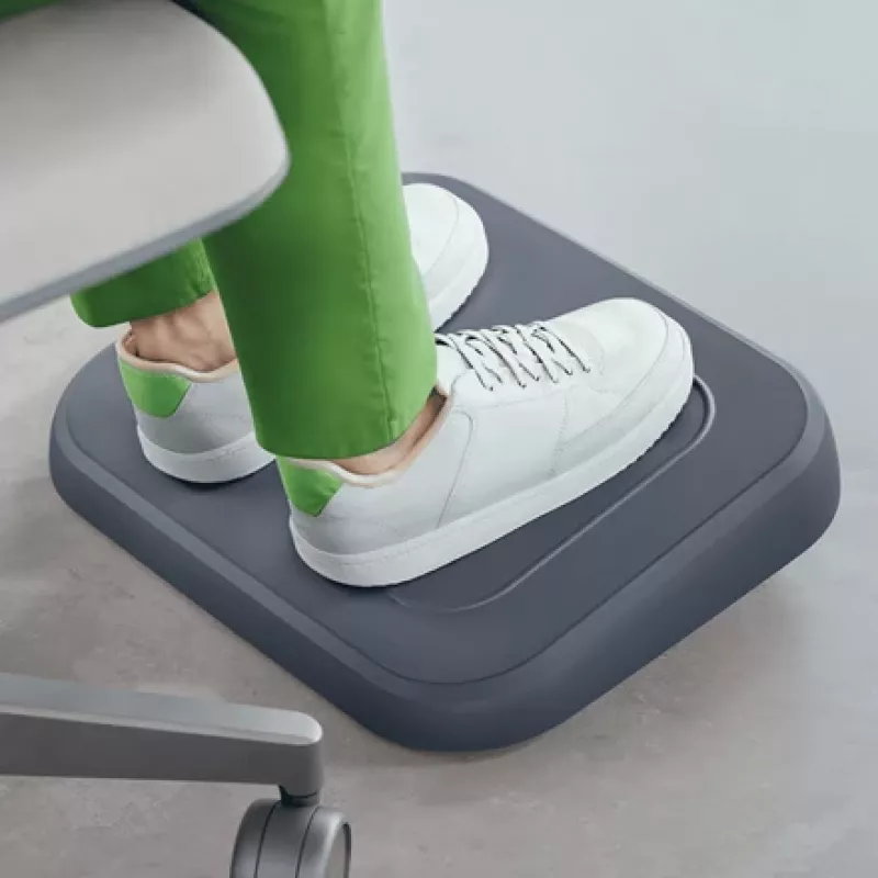 Leitz Ergo reguleeritav lauajalatsi, 80% taaskasutatud plastikust, hall, taaskasutatud plastik, 34 cm, 42 cm, 340 mm, 420 mm