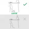 Leitz Ergo reguleeritav lauajalatsi, 80% taaskasutatud plastikust, hall, taaskasutatud plastik, 34 cm, 42 cm, 340 mm, 420 mm