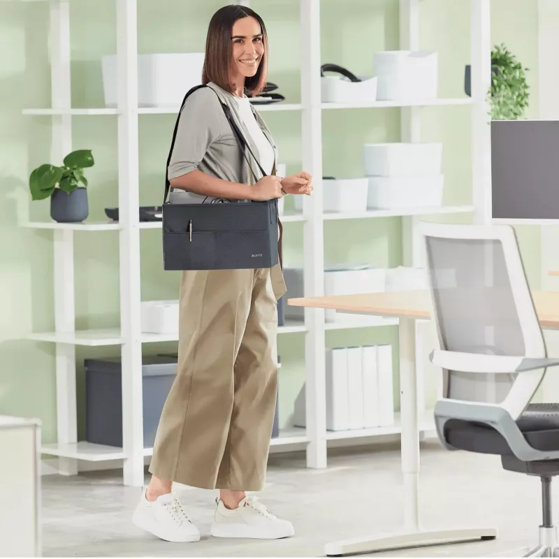 Leitz Fabric Compact Hot Desking Work Bag, kangas, ühevärviline, unisex, 355 mm, 200 mm, 210 mm