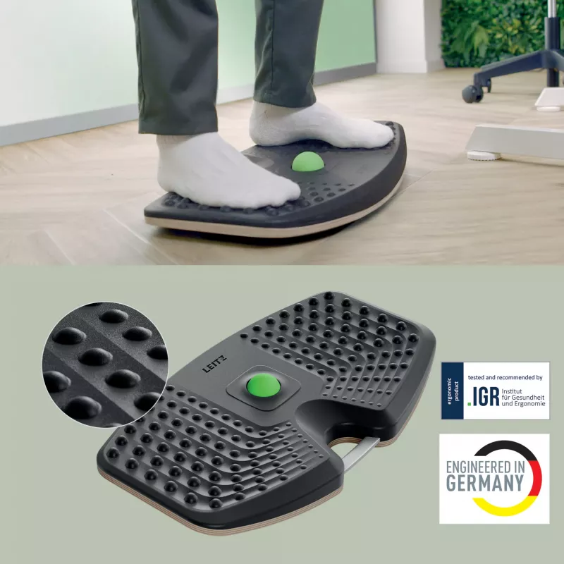 Leitz Ergo Active tasakaalulaud, tasakaalulaud, Tumehall, 200 kg, -14 - 14°, 540 mm, 310 mm