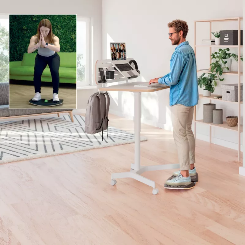 Leitz Ergo Active tasakaalulaud, tasakaalulaud, Tumehall, 200 kg, -14 - 14°, 540 mm, 310 mm