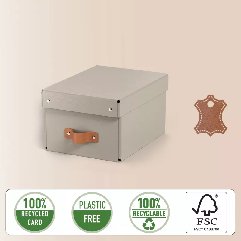 Leitz Puro hoiukarbid kaanega, väikesed, 7L, 100% taaskasutatud kartong, 2 tk pakendis