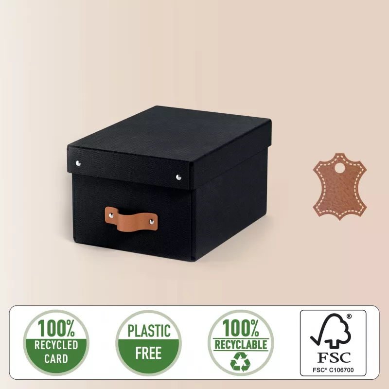 Leitz Puro hoiukast kaanega, väike, 7L, 100% taaskasutatud papp, 2 tk pakendis