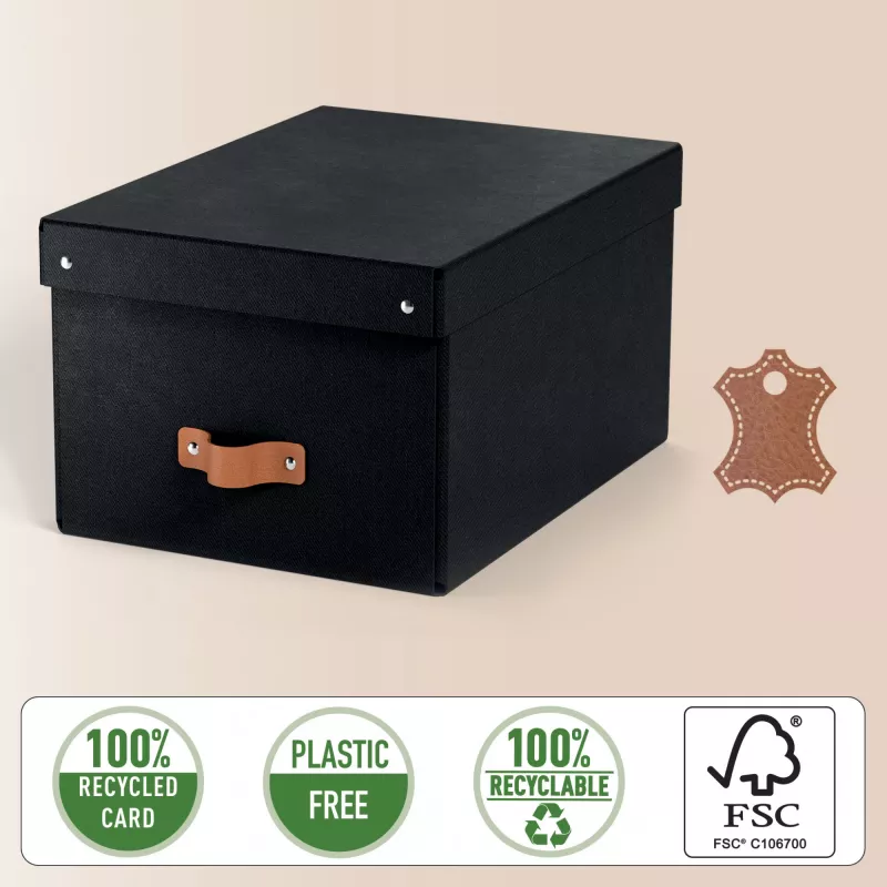 Leitz Puro hoiukast kaanega, keskmine, 17L, 100% taaskasutatud kartong, pakis 2 tk