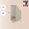 Leitz Puro ajakirjavutlar, 100% taaskasutatud kartong, pakendis 2 tk, Beež, Kartong, 100 mm, 260 mm, 310 mm, 310 g