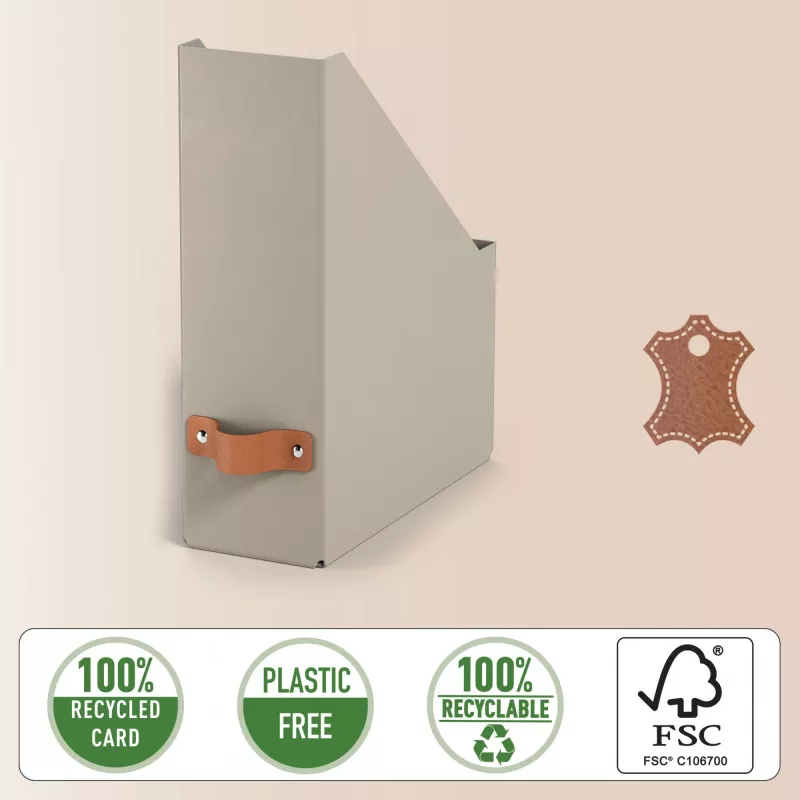 Leitz Puro ajakirjavutlar, 100% taaskasutatud kartong, pakendis 2 tk, Beež, Kartong, 100 mm, 260 mm, 310 mm, 310 g