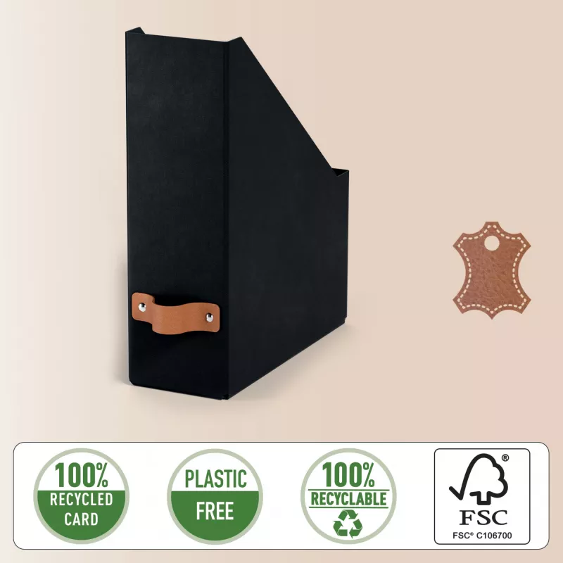 Leitz Puro ajakirjahoidja, 100% taaskasutatud kartong, pakk 2 tk, must, kartong, 100 mm, 260 mm, 310 mm, 310 g