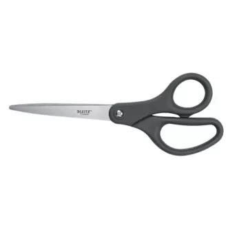 Leitz Titanium Scissors 205 mm, Täiskasvanu, Sirge lõige, Üksik, Hall, Roostevaba teras, Roostevaba teras, Kontorikäärid