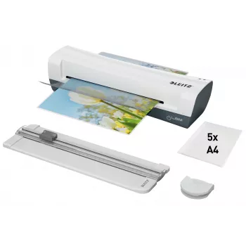 Leitz iLAM Home 4-in-1 A4 Lamineerimiskomplekt, 24 cm, Kuumlaminaator, 300 mm/min, 0,4 mm, A4, 100 µm