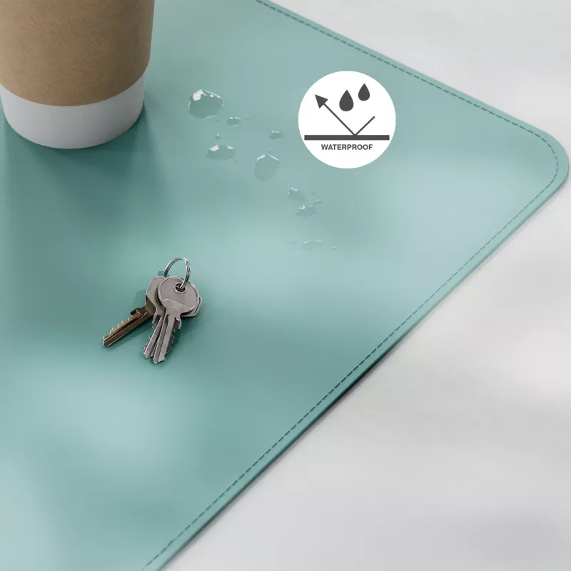 Leitz Large Desk Mat, Mint colour, Polyvinyl chloride (PVC), 400 mm, 800 mm, 2 mm, 350 g