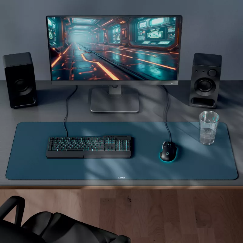 Leitz Extra Large Gaming Mat, tumehall, polüpropüleen (PP), 400 mm, 1000 mm, 3 mm, 800 g