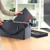 Leitz Fabric Hot Desking Work Bag with Lid, hoiukott, hall, ristkülikukujuline, kangas, ühevärviline, unisex