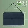 Leitz Fabric Hot Desking Work Bag with Lid, hoiukott, hall, ristkülikukujuline, kangas, ühevärviline, unisex