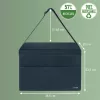 Leitz Fabric Compact Hot Desking Work Bag kaanega, hoiukott, hall, ristkülikukujuline, kangas, ühevärviline, täiskasvanutele