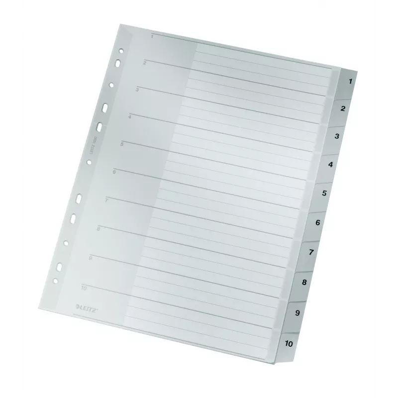 Leitz 12800000 tab index Numeric tab index Cardboard hall