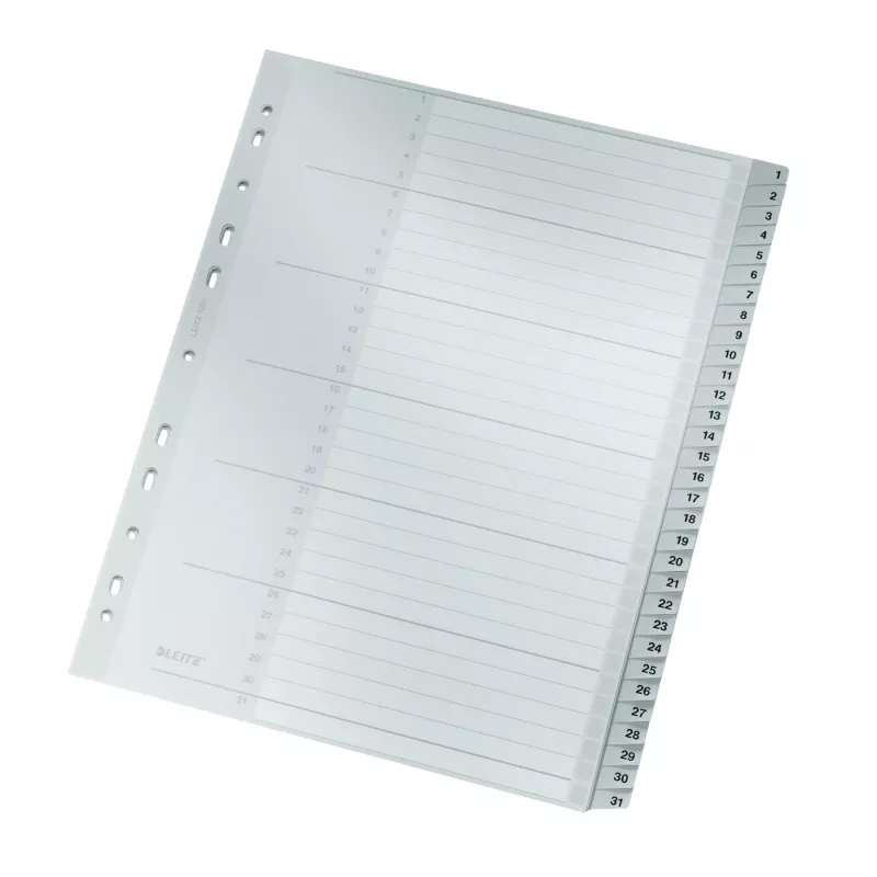 Leitz 12810000 tab index Numeric tab index Cardboard hall