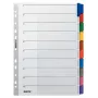 Leitz 43210000 registriindeks Tühi registriindeks Papp Mitmevärviline