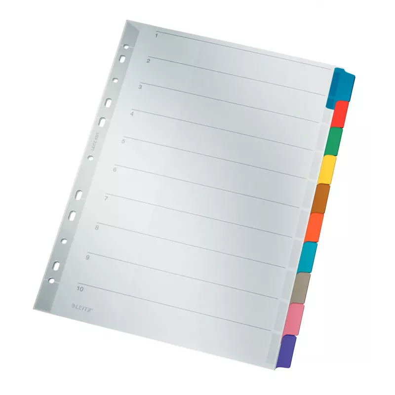 Leitz 43210000 registriindeks Tühi registriindeks Papp Mitmevärviline