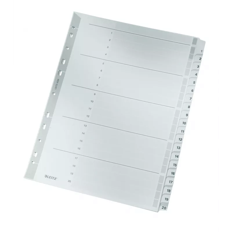 Leitz 43260000 registri sakk Numbritega registri sakk Papp Hall