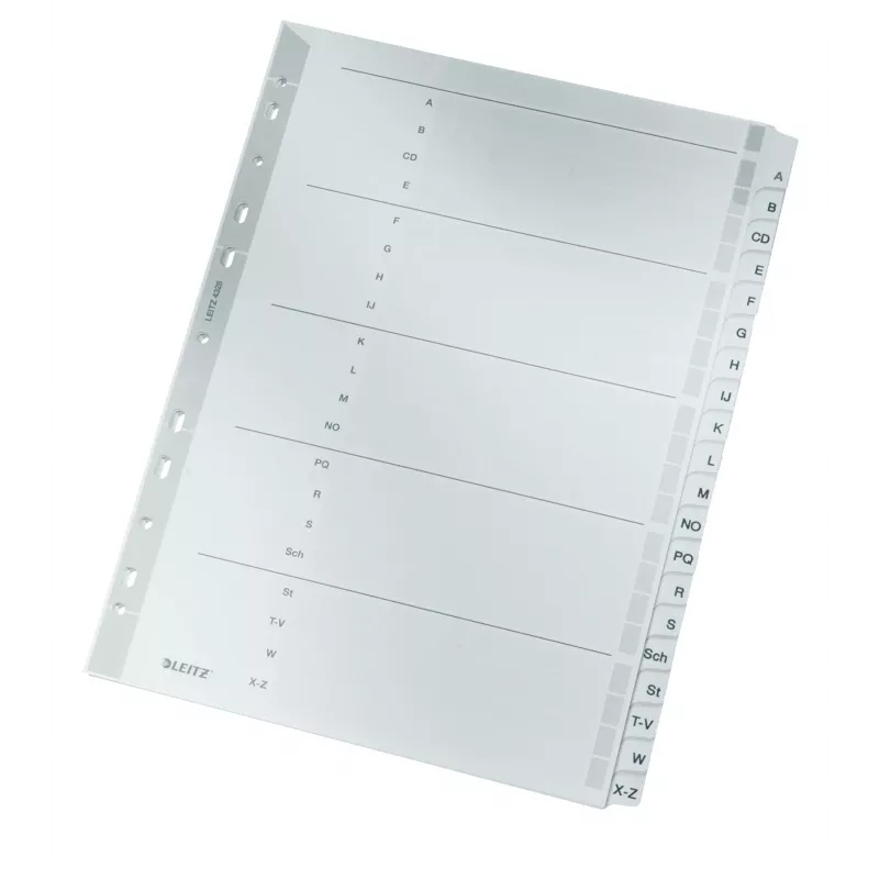 Leitz 43280000 registriindeks Tähestikuline registriindeks Papp Hall