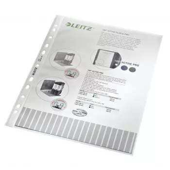 Leitz kvaliteettasku, 210 x 297 mm (A4), läbipaistev, polüpropüleen (PP), portreepidis, ülalt avanev, 230 mm