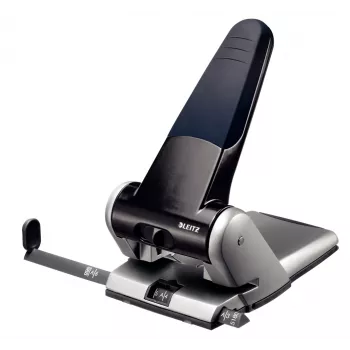 Leitz Heavy Duty Hole Punch, 65 lehte, Must, Hall, 8 cm, 5,5 mm, A4, 130 mm