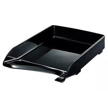 Leitz Eleganter Briefkorb, Polüstürool, Must, 250 mm, 350 mm, 63 mm, 370 g
