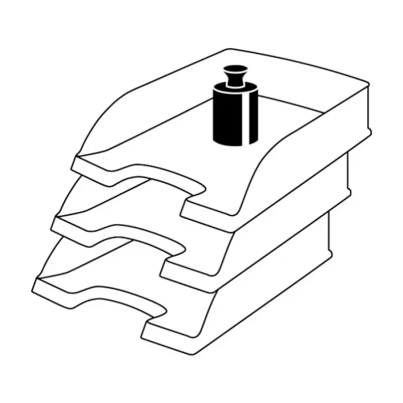 Leitz Plus kirjaalus, standard, polüstüreen, sinine, 255 mm, 357 mm, 70 mm, 280 g