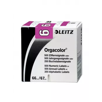 Leitz Orgacolor isekleepuv silt Ümar ristkülik Violetne