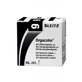 Leitz Orgacolor isekleepuv silt ümardatud ristkülik must