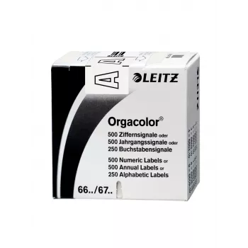 Leitz Orgacolor isekleepuv silt Ümar ristkülik Valge