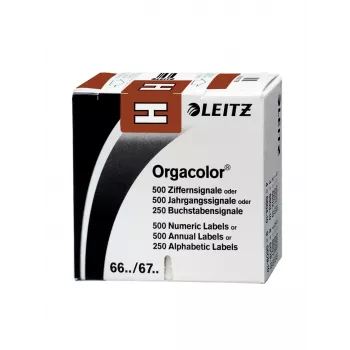 Leitz Orgacolor isekleepuv silt Ümar ristkülik Pruun