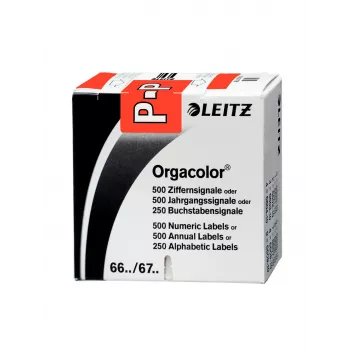 Leitz Orgacolor isekleepuv silt Ümar ristkülik Punane