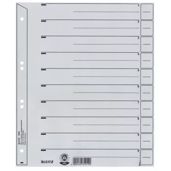 Leitz 16500085 tab register Numbriregister Papp Hall