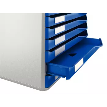 Leitz Blanketivormide komplekt, 10 sahtlit, Plastik, Sinine, Hall, 285 mm, 355 mm, 290 mm