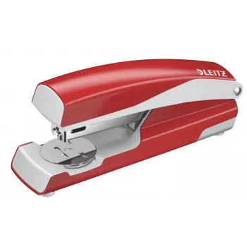 Leitz NeXXt klammerdaja, 30 lehte, hall, punane, P3, metall, plast, 80 g/m², ülalt laadimine